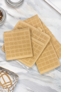 Picture of POTHOLDER 8.5X8.5 WHITE/TAN CHECKED WITH POCKET