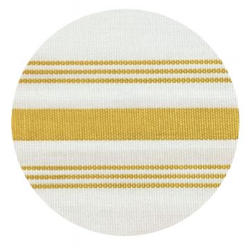 Picture of NAPKIN 18X22 WHITE W/ GOLD STRIPES BISTRO - 100% POLYESTER